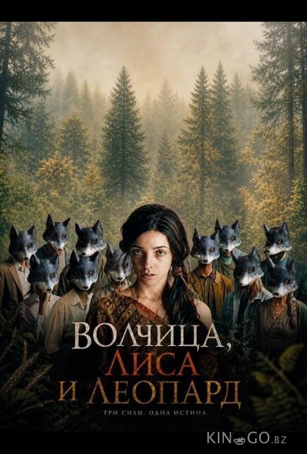 Волчица, лиса и леопард 